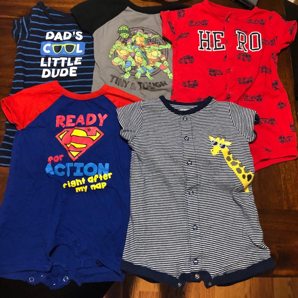 6 month baby boy rompers